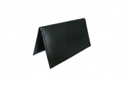 Checkbook Cover - Black Leather