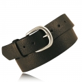 1.5” Black Milled English Bridle Leather