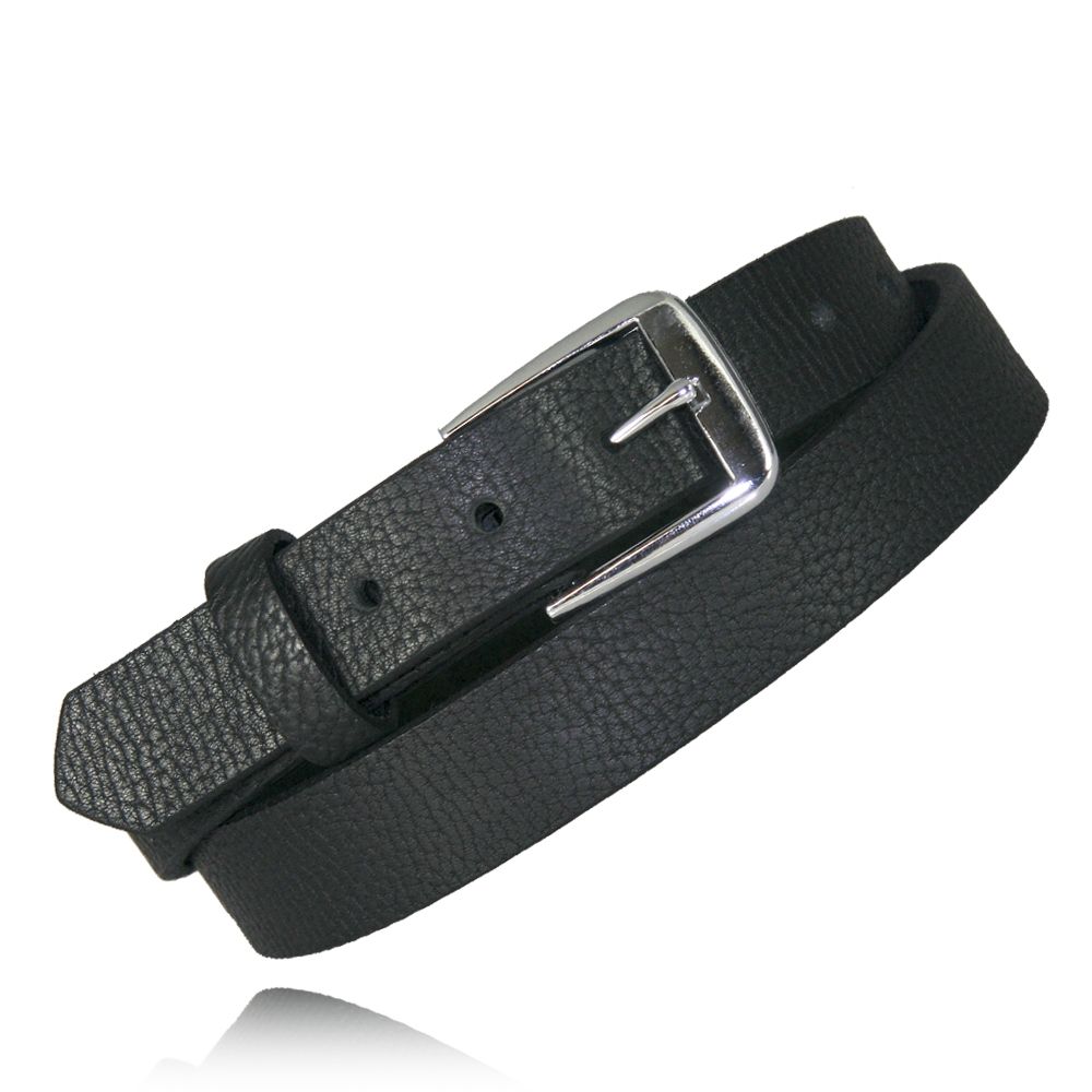 1.25” Black Milled English Bridle Leather