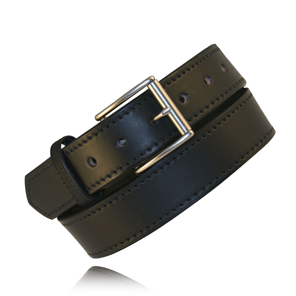 1.5” Black Full Grain Bridle Leather