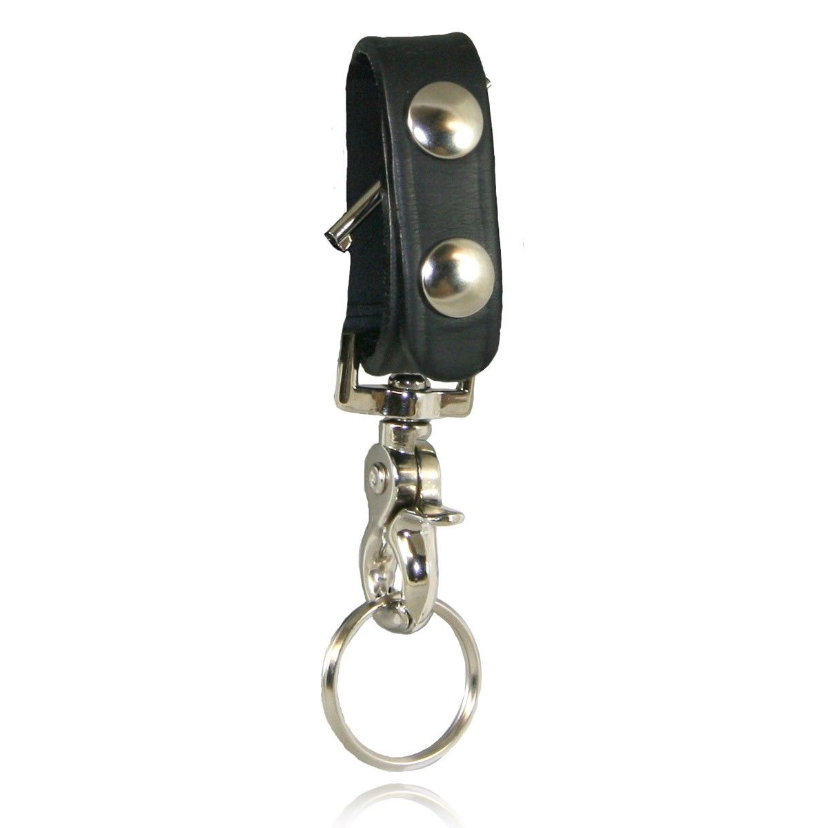 Belt Keeper with Hidden Handcuff Key and Deluxe Swivel Key Snap