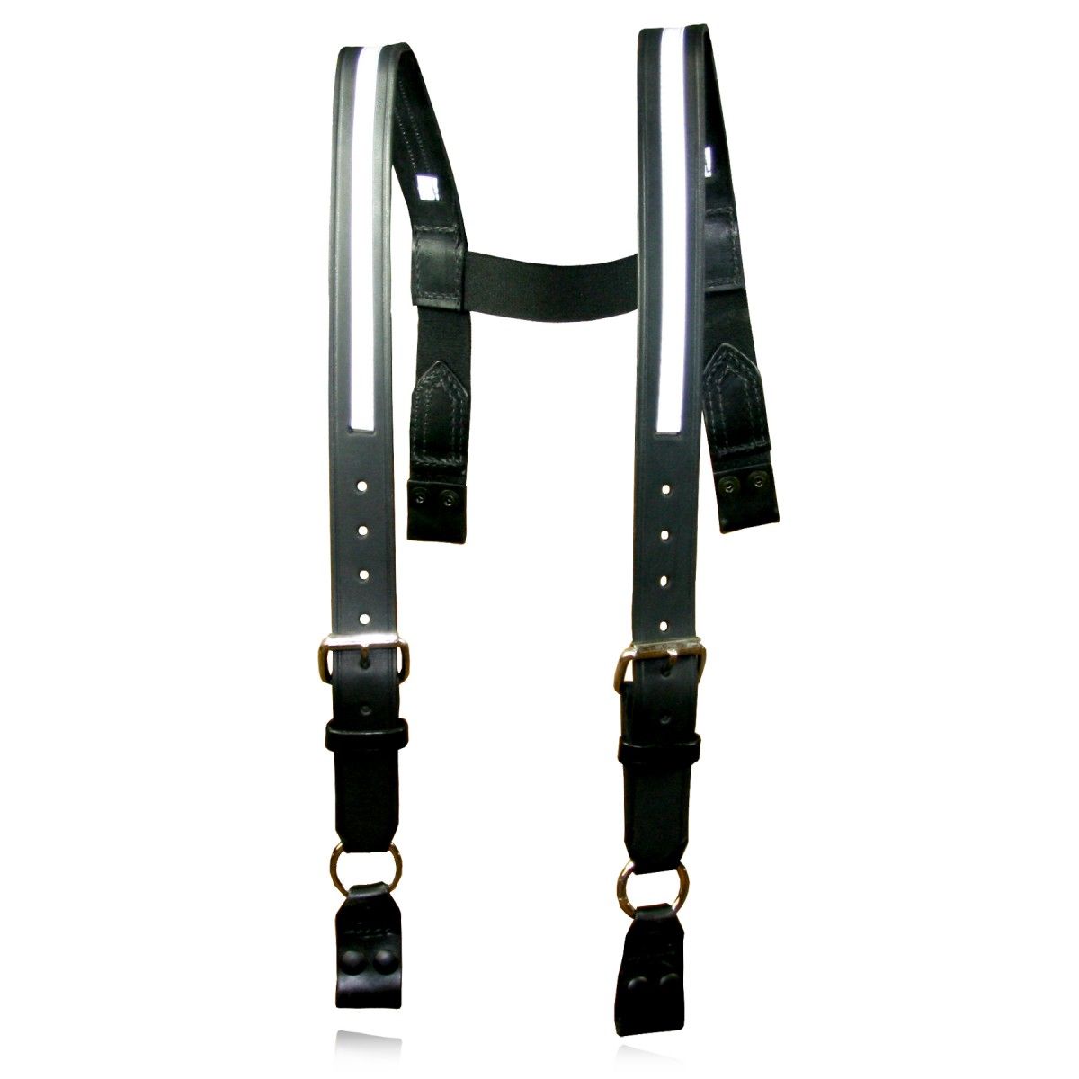 Firefighter’s H-Back Suspenders, Loop Attachment, 1/2” Reflective Ribbon