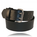 Boston Leather 6570-1-30 Riverside Mens Black Plain Duty/Dress Belt 