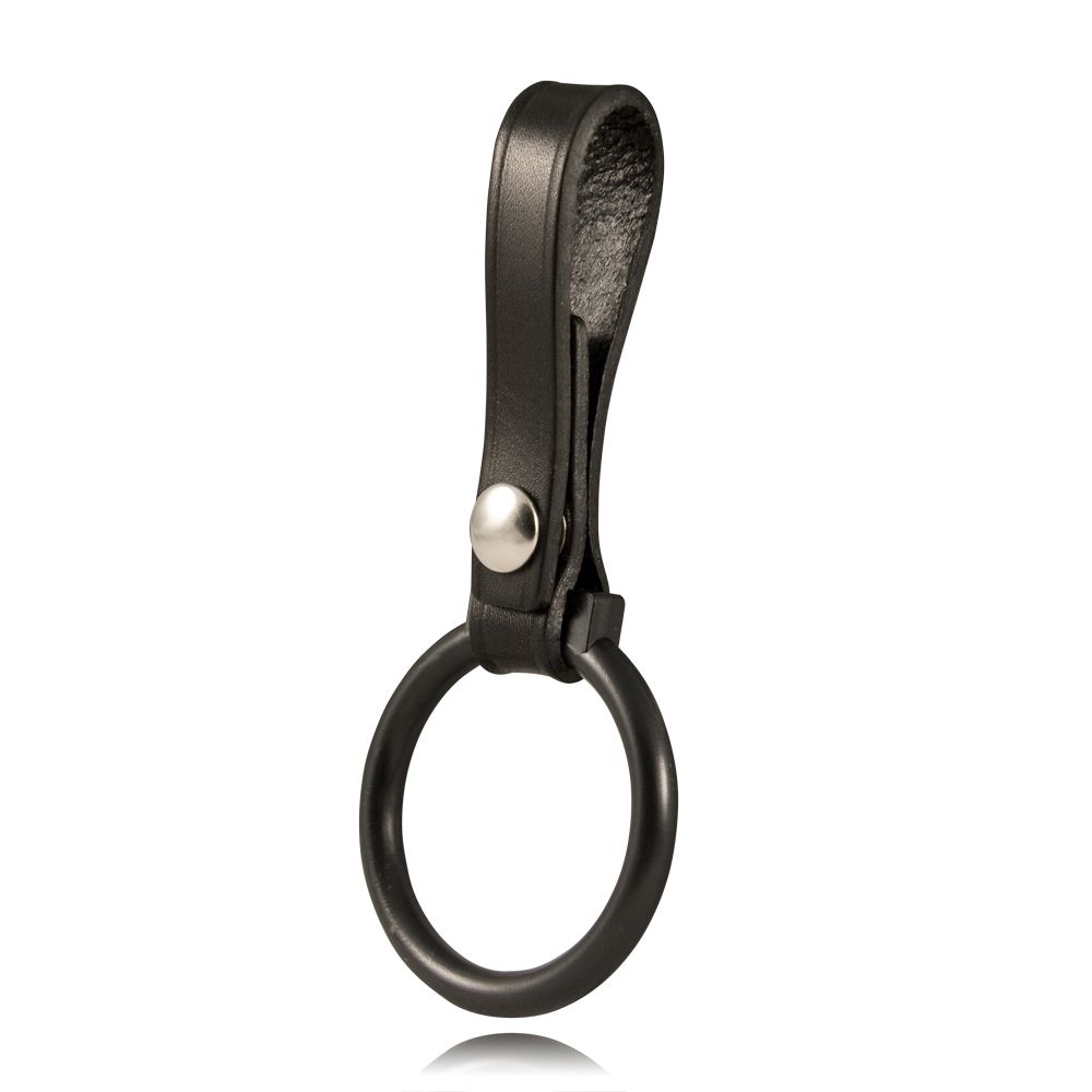 Boston Leather 5556-1 Plain Black Loop Style Mini Mag Lite Flashlight Holder 