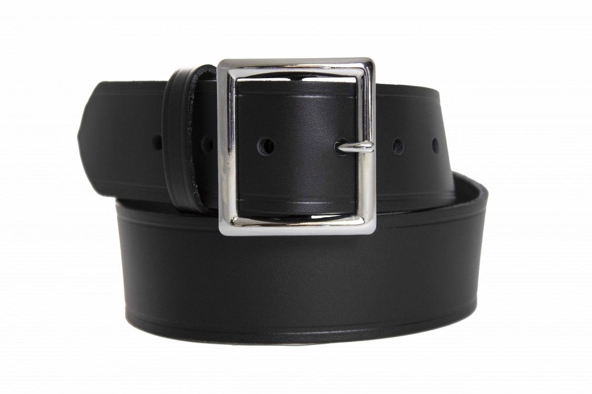 Boston Leather 6505-2-36 Black High Gloss 1-3/4" Wide Garrison Belt Sz 36 