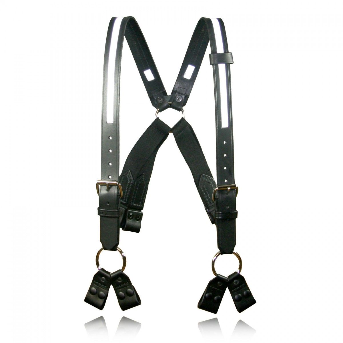 Boston Leather 9175 Leather Firefighter Suspenders 